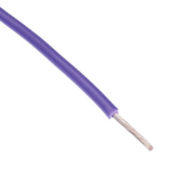 Purple UL1015 16AWG 25/0.25mm Tinned Copper Stranded Wire (price per metre)
