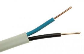 PRZEWOD YDYP 2X1 450/750V BIALY