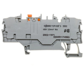Złączka 2-przewodowa 2,5mm2 rozłączalna szara TOPJOBS 2002-1971