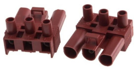 Złącze wtykowe do druku Brązowy 3-żyłowe, Wkręcane, 400 V Montaż na kablu