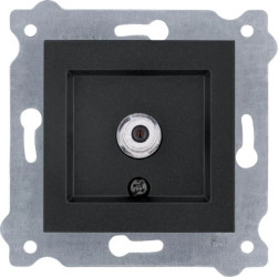 Gniazdo SAT z filtracją, złącze typu F Czarny Metalik 262/14E EXEN
