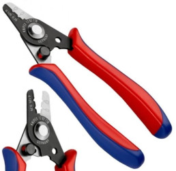 Szczypce do ściągania izolacji ze światłowodów 130mm KNIPEX 12 82 130 SB