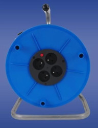 Przedłużacz bębnowy 50m IP20 niebieski P-ML-50 32.34