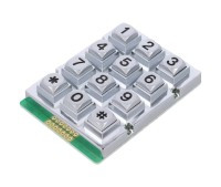 UM215.6 Klawiatura metalowa 12 przyciskowa - odporna na dewastację