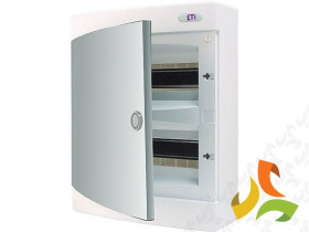 Rozdzielnica natynkowa 24 modułowa 2x12M drzwi pełne IP40 ECT24PO-s 001101072 ETI