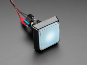 Adafruit LED Illuminated Push Button - 51mm Square