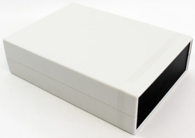 ABS device enclosure, (L x W x H) 280 x 200 x 76 mm, black (RAL 9005), IP54, 1598JSGYPBK