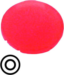 Button plate, round, STOP symbol, for pushbutton, 218153