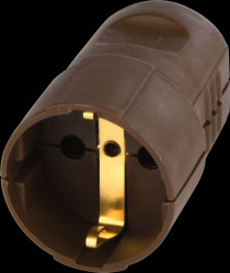 912.470 protective contact coupler, brown, break-proof, mountable