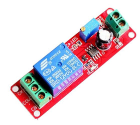 Opencircuit 12V relay with adjustable delay (0S - 10S)