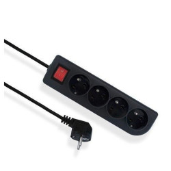 Przedłużacz 4Gn 5m Wyłącznik Cz Uziemienie, Czarny EPS-405W-2 Elgotech