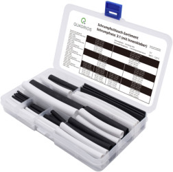 Heat shrink tubing kit 3:1, black/white, 100 pieces, 1905CA061