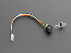 Adafruit USB Type C Screw Panel Mount to 6 pin JST PH Cable