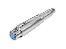 Adapter przejście gniazdo XLR 3-pin / gniazdo JACK 6.3 mono