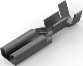 Uninsulated flat plug sleeve, 2.8 x 0.81 mm, 0.5 to 1.0 mm², AWG 20 to 17, brass, tin-plated, 160626-2