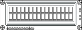 LCD-016N002L1 16 x 2 Character LCD