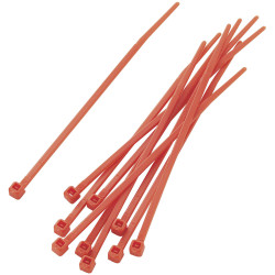 TruComponents 40076 Cable tie 100mm 2.50mm Red 100 pc(s)