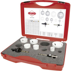 RUKO 126302 HSS CO8 Bi-Metal Hole Saw Set 8pc