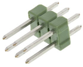 Złącze szpilkowe 6-pinowe AMPMODU MOD II raster: 2.54 mm Prosty 2-rzędowe TE Connectivity Otwór przelotowy 750 V Bez