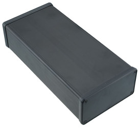 Hammond 1455N2202BK Black Aluminium Enclosures 223 x 103 x 53