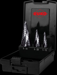 101626PRO UC Stufenbohrersatz, 3-teilig, FLOWSTEP, HSS RUnaTEC