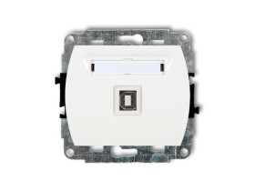 TREND Gniazdo USB-AB 2.0 biały GUSB-3 KARLIK