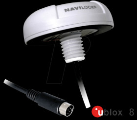 62530 GPS receiver/u-blox 8/serial MD6/roof mounting/10.00 m