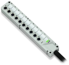 Moduł przyłączeniowy 4-torowy / 3-biegunowy z przewodem 2m 757-443/000-002