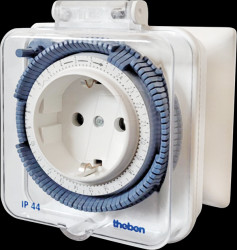 0260855 Analogue timer, daily programme, outdoor use, IP44