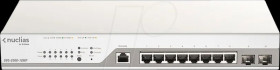 DBS-2000-10MP/E Switch, 8-port, Gigabit Ethernet, PoE+, RJ45/SFP