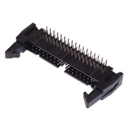 34-Way Right Angle IDC Latched PCB Plug 2.54mm Pitch