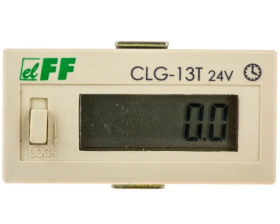 Licznik czasu pracy 4-30V DC 6 znaków cyfrowy tablicowy 48x24mm CLG-13T-24V