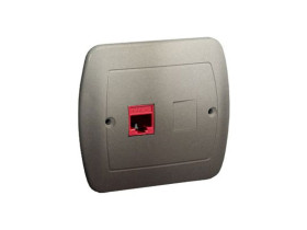 AKORD Gniazdo komputerowe satyna metalik RJ45 kat.5e AF51/29 KONTAKT SIMON