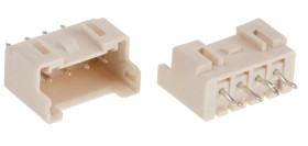 Wtyk PCB 4-pinowe raster: 2.5mm -rzędowe RS PRO Przewlekany Męski 3A 250V