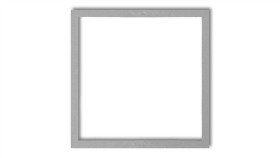 Ramka Wypełniająca Pojedyncza Serii Deco Srebrny Metalik 7Drw-1