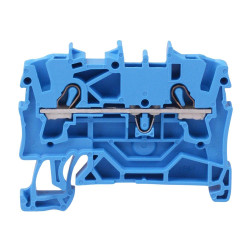 2002-1204 WAGO Blue 2-Way DIN Rail Mount Terminal Block 4mm² 24A
