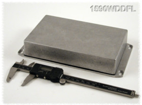 Aluminum die cast enclosure, (L x W x H) 121 x 66 x 36 mm, natural, IP65, 1590WNFL