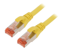 Patch cord S/FTP 6 linka Cu LSZH żółty 5m 27AWG DK-1644-050/Y