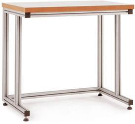Manuflex AA7117 Stół aluminiowy z płytką z tworzywa sztucznego do stojących czynności, szer. X gł. X wys. = 2000 x 800 x