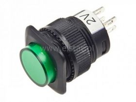 Przeł. chwilowy NO R13 fi=16,2mm 1,5A LED 2V
