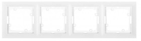 PREMIUM Ramka poczwórna biała Ra-4 Pr