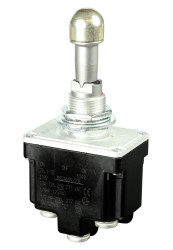 Przełącznik (Wł.)-wył.-(wł.) DPDT Honeywell Montaż panelowy długość przełącznika 17mm