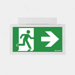 Oprawa INFINITY 2 AC LED IP40 1W 3h jednozadaniowa AT biała