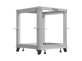 Open rack 19 12u 600x600-1100 regulowany szary Lanberg OR01-6112-S