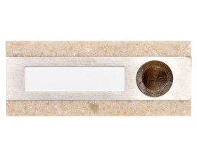 Przycisk dzwonkowy podłużny pojedynczy beżowy 1A/50V PDK-250/1-BEZ YNS10000013