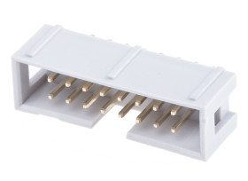 Wtyk PCB 16-pinowe raster: 2.54mm 2-rzędowe RS PRO Przewlekany Męski 1A