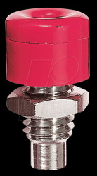 Miniature panel jack, 2.6 mm, red