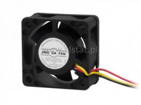 Wentylator 12V łoż. kulkowe 40x10mm; 3 przewody
