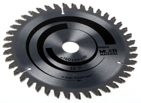 Tarcza do pił, śr. łopatki: 160mm, śr. wału: 20mm, l. zębów: 42, Węglik wolframu