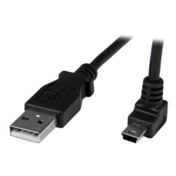 StarTech.com USBAMB1MU 1m Mini USB Cable - A to Up Angle Mini B